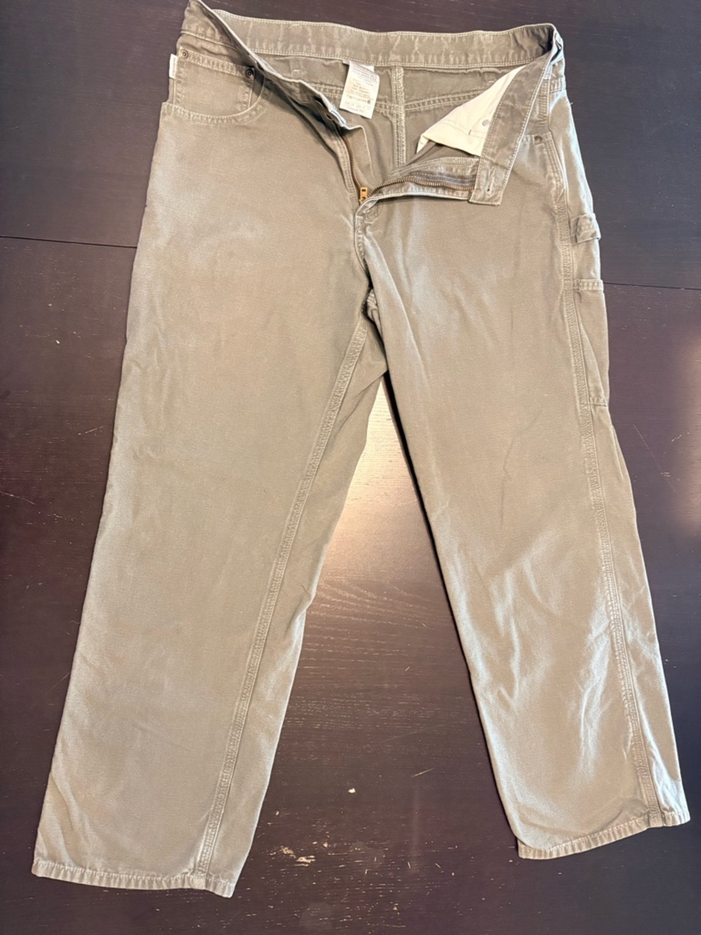 Carhartt Olive Work Cargo Pants